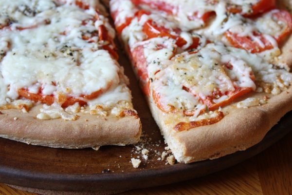 beer pizza crust slice.