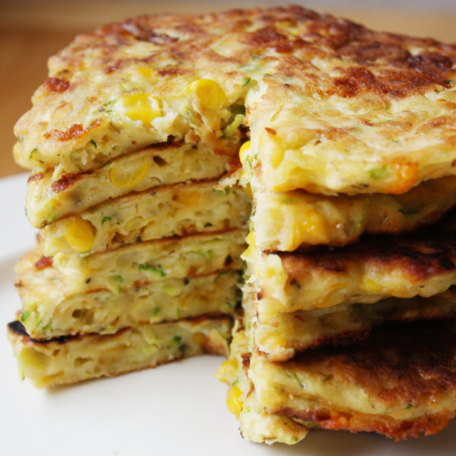 Zucchini Corn Pancakes Girl Versus Dough