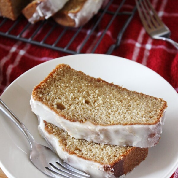 slices of maple stout bread on plate.