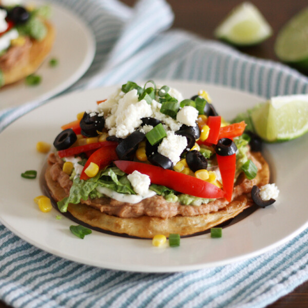 Nine Layer Veggie Tostadas.