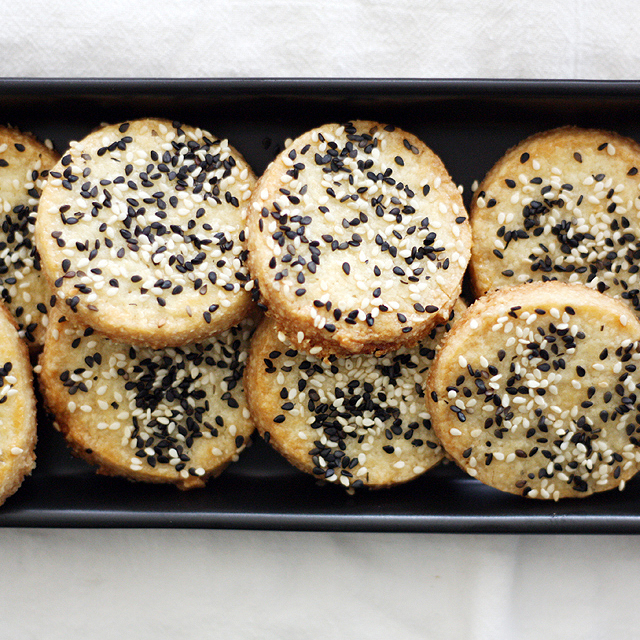Sweet and Salty Sesame Cookies Girl Versus Dough