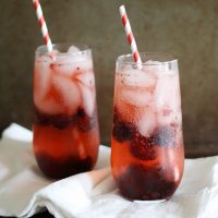cherry sake cocktails