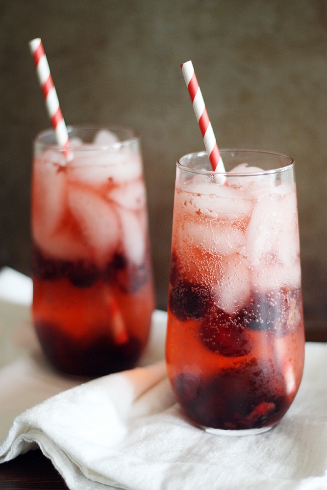 cherry sake cocktails