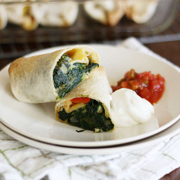 Garden Veggie Burritos.