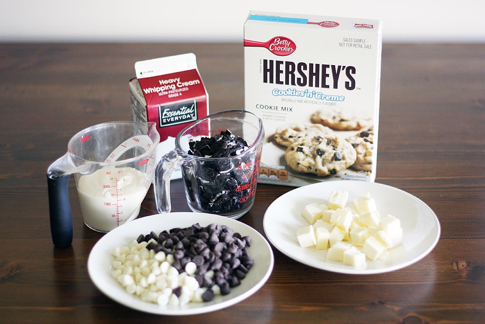 cookies creme dessert pizza ingredients