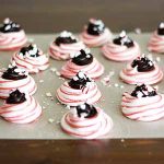 dark chocolate peppermint meringues.