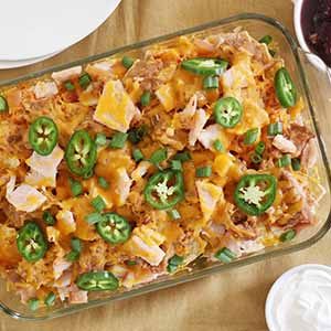 thanksgiving leftovers nachos.