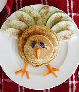 turkey pancake on plate