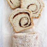 eggnog cinnamon swirl bread.