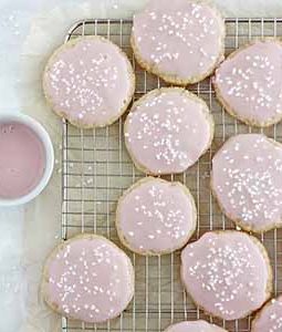 pink champagne cookies