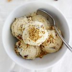 dark chocolate pistachio ice cream.