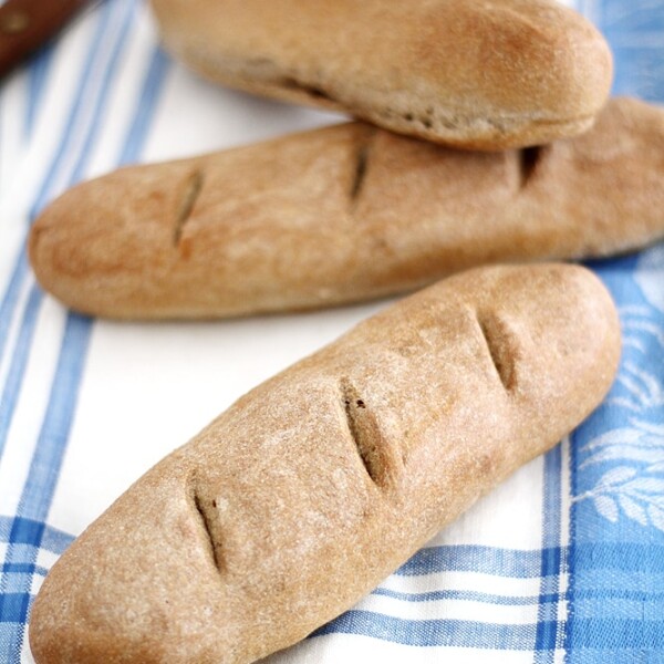 whole wheat baguettes