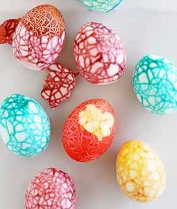 crackled easter eggs