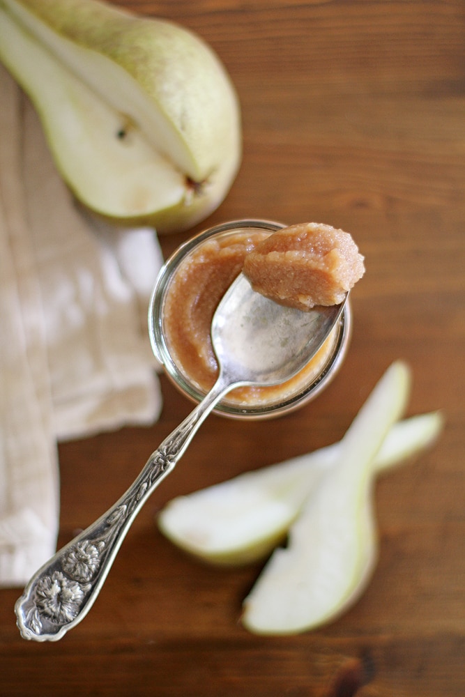 spoonful of pear quince butter