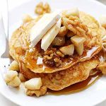 apple brie walnut pancakes.