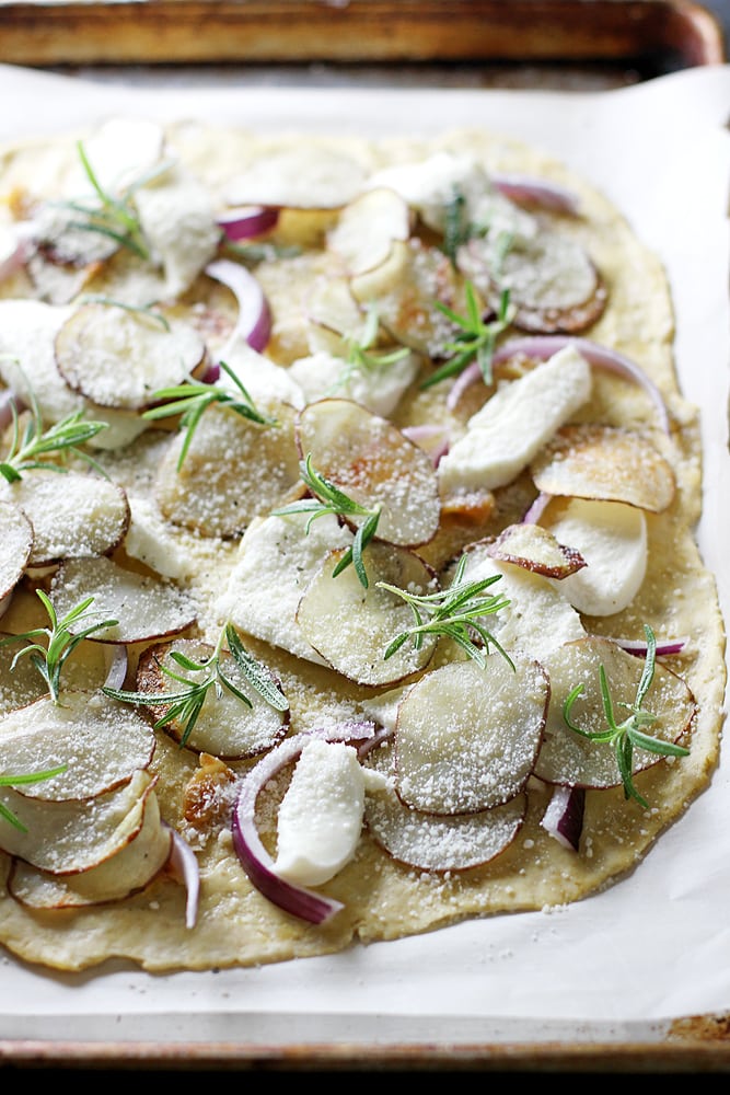 pizza about to go in the oven