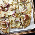thin crispy einkorn pizza crust.