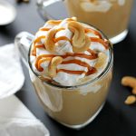 salted caramel cashew latte.