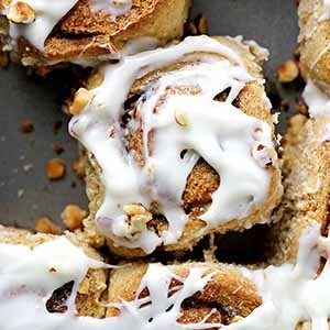 hazelnut rye rolls.