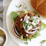 tarragon blue cheese turkey burgers.