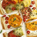 tomato ricotta phyllo tart