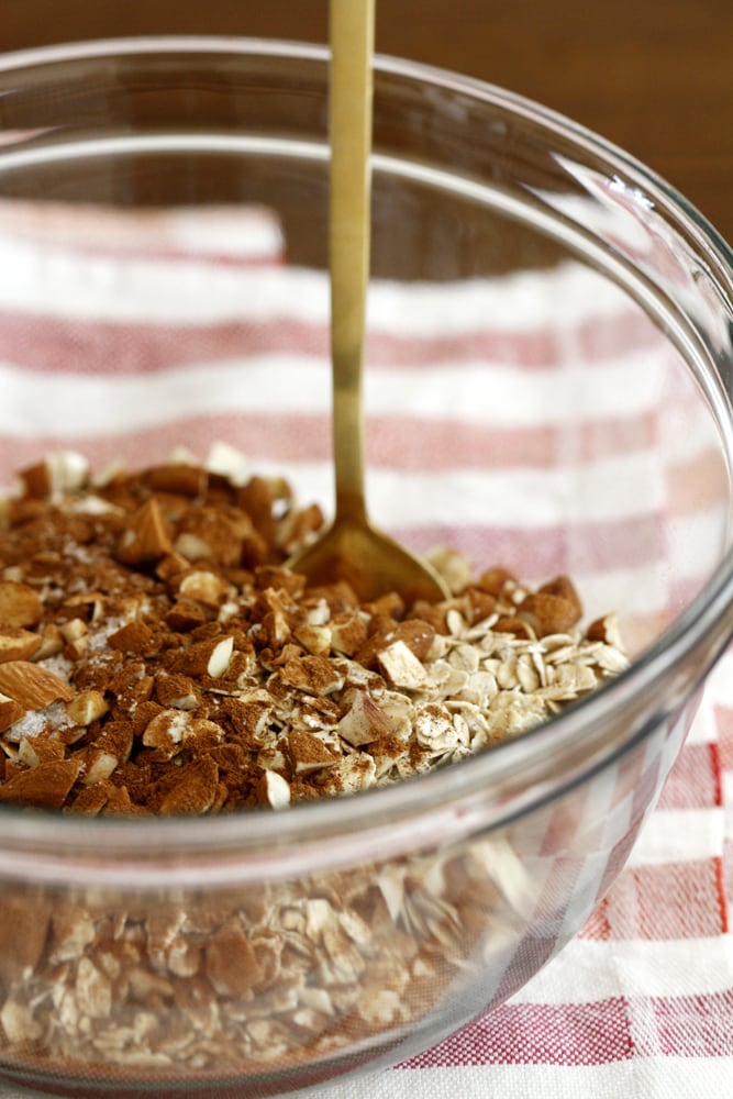 mixing ingredients in bowl