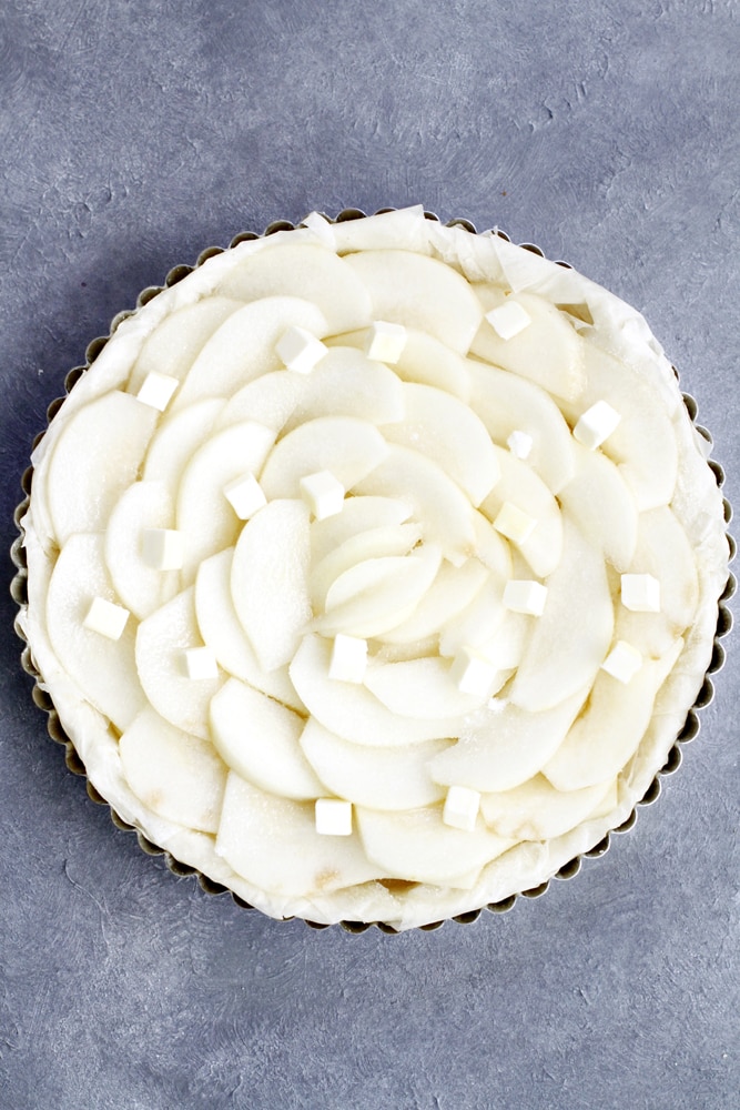 unbaked phyllo tart