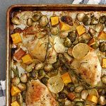 one pan lemon rosemary chicken thighs.