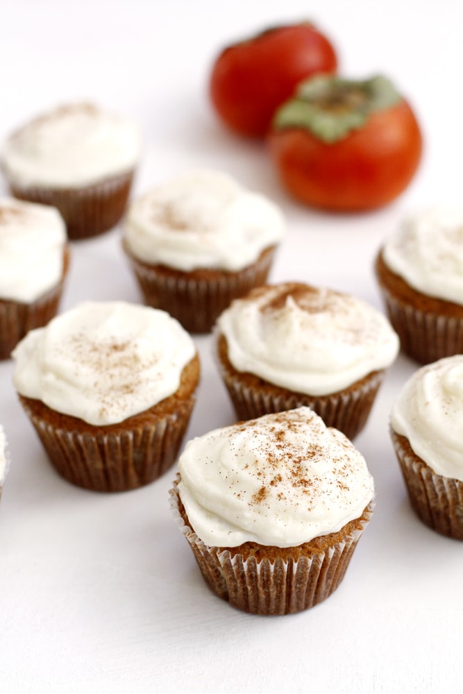 persimmon spice cupcakes