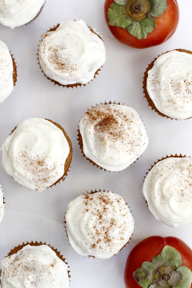 persimmon spice cupcakes