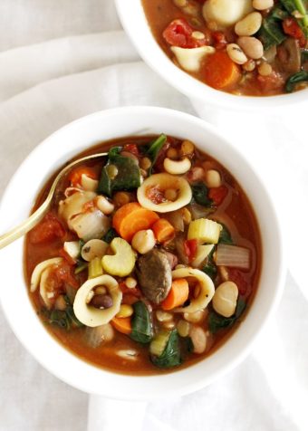 bean soup in a bowl