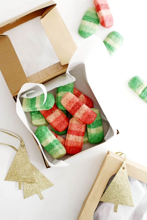 ombre peppermint slice and bake cookies in box