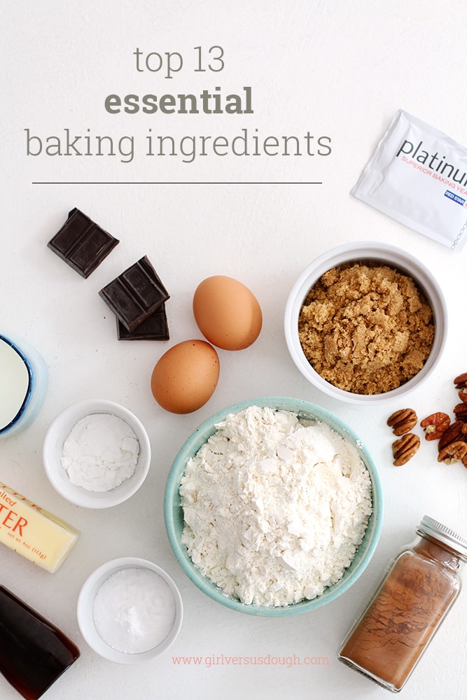 top 13 essential baking ingredients