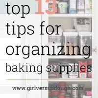 tips for organizing baking supplies