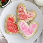 heart shaped strawberry pop tarts.