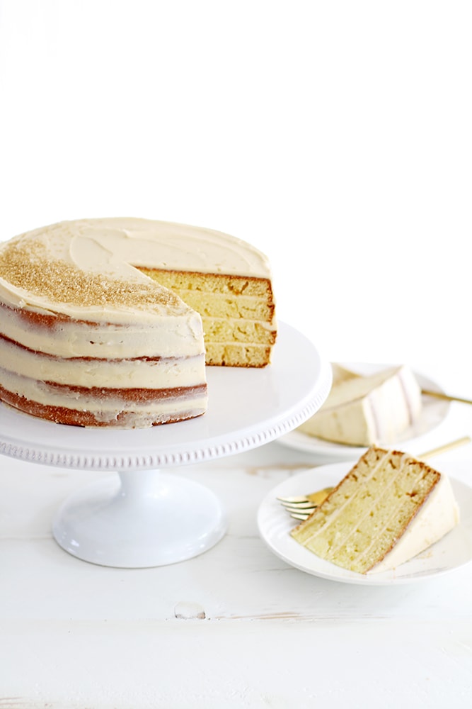 salted caramel layer cake