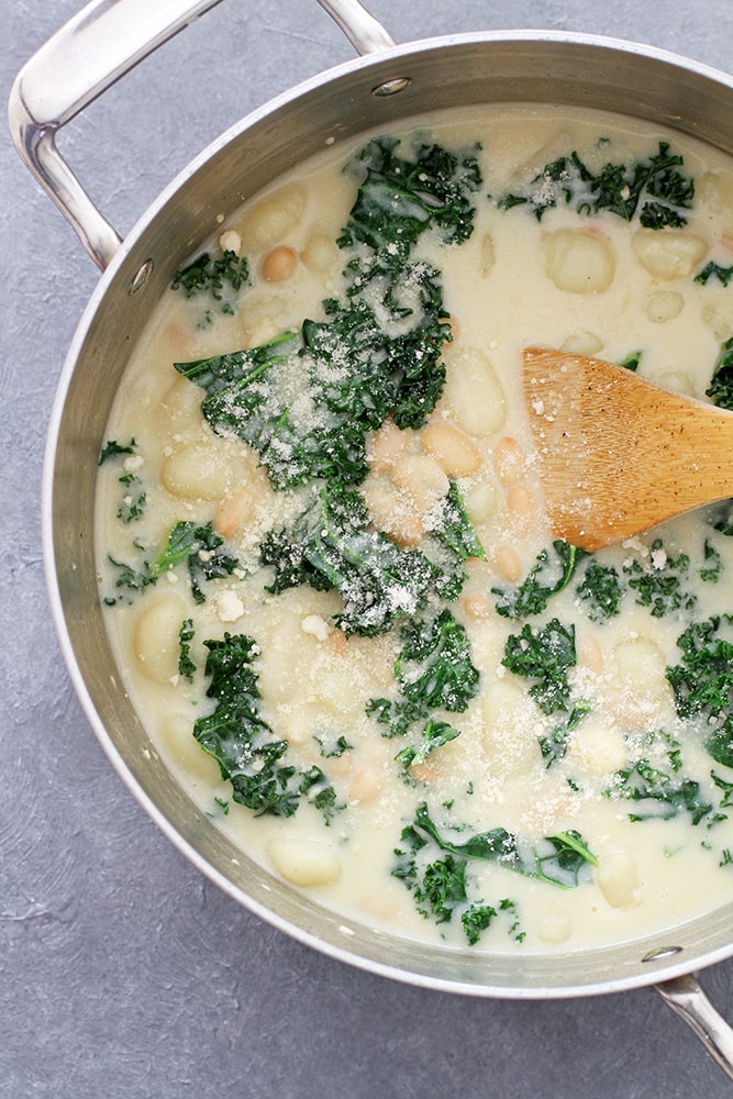 one pot parmesan garlic gnocchi