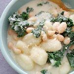 parmesan garlic gnocchi in bowl.