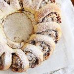 chocolate cinnamon roll wreath.