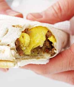 freezer breakfast burrito