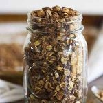 nutella granola in jar.