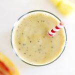 peach pineapple chai smoothie.