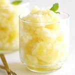 pineapple mint granita.