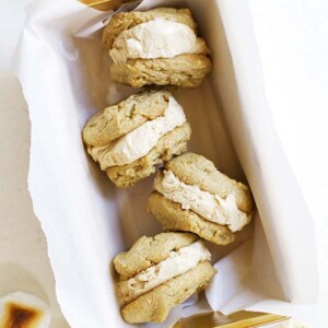 toasted marshmallow peanut butter ice cream sandwiches.