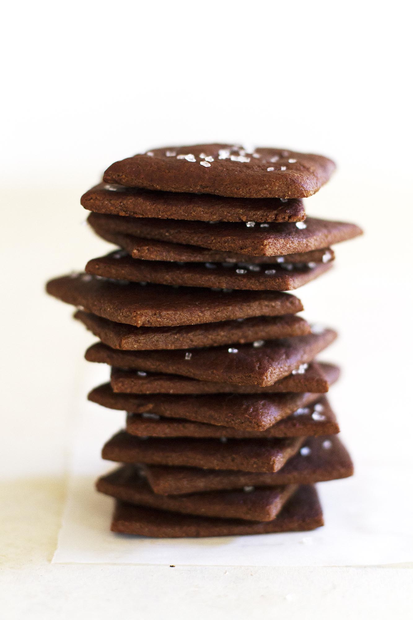 stack of chocolate graham crackers