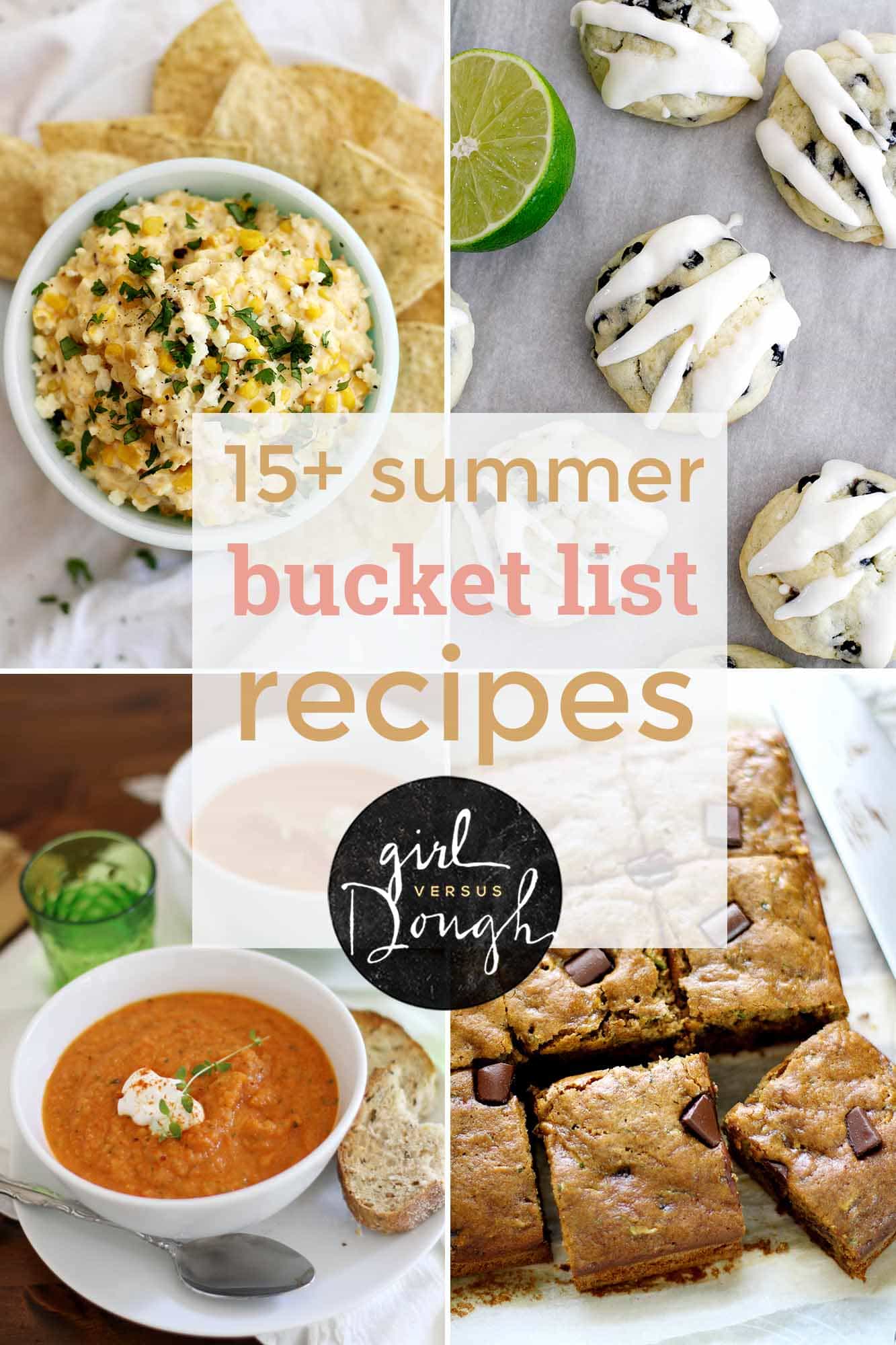15+ summer bucketlist recipes