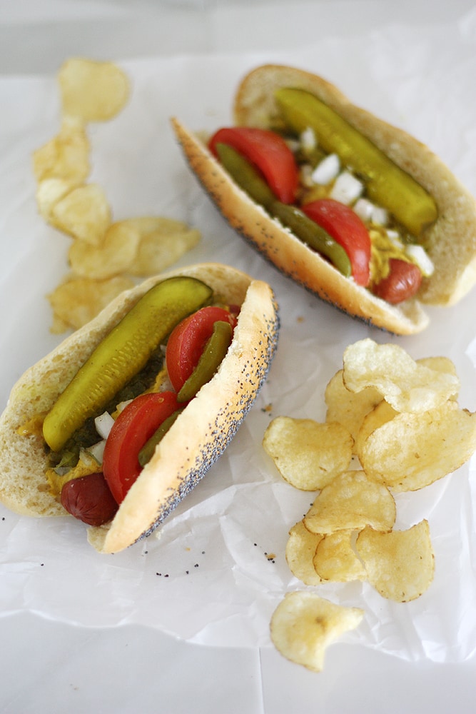 chicago style hot dog buns