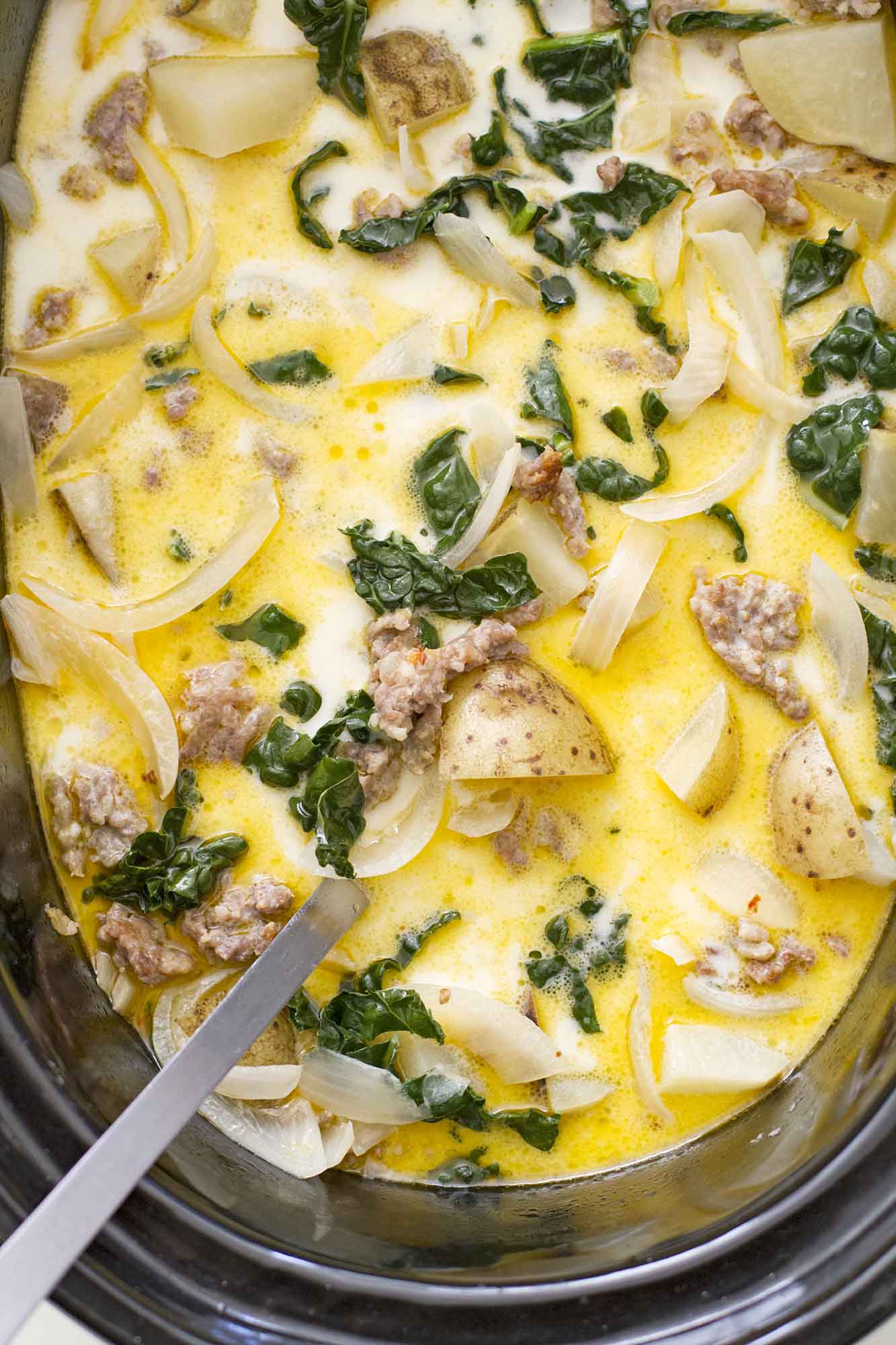 zuppa toscana in slow cooker