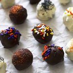 halloween brownie truffles.