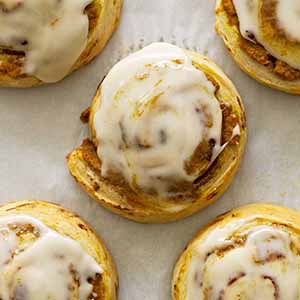 brown butter pumpkin cinnamon rolls.